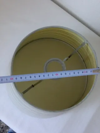 Pantalla de lámpara a rayas