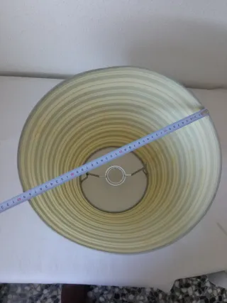 Pantalla de lámpara a rayas