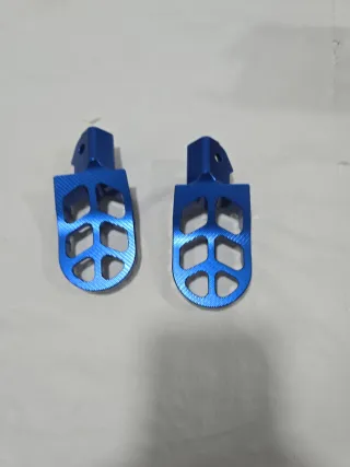 Estriberas Moto Aluminio Azul