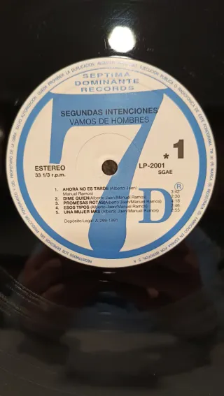 Vinilo LP Segundas Intenciones - Vamos de hombres
