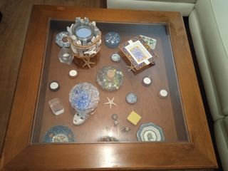 Mesa de centro madera y cristal