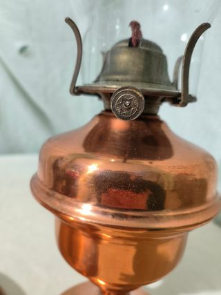 Lámpara de aceite de cobre