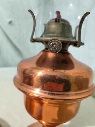 Lámpara de aceite de cobre