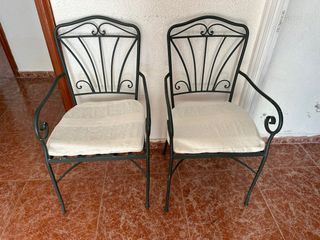 Juego de 2 sillas de forja