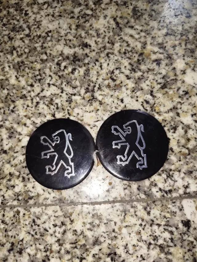 Chapas adhesivas logo Peugeot