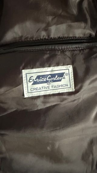 Chaleco de Piel Vintage marron