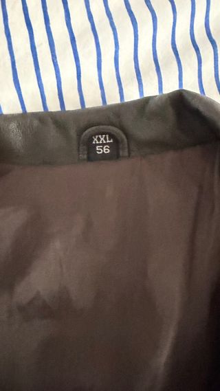 Chaleco de Piel Vintage marron