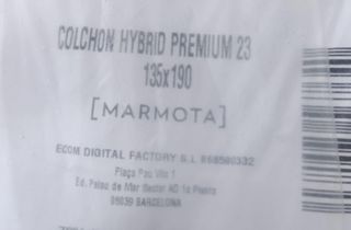 Colchón 135x190 150x190 Marmota Hybrid Premium