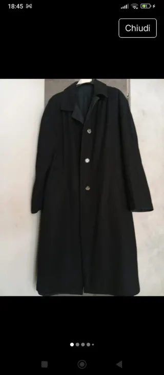 Trench lana vintage double face donna