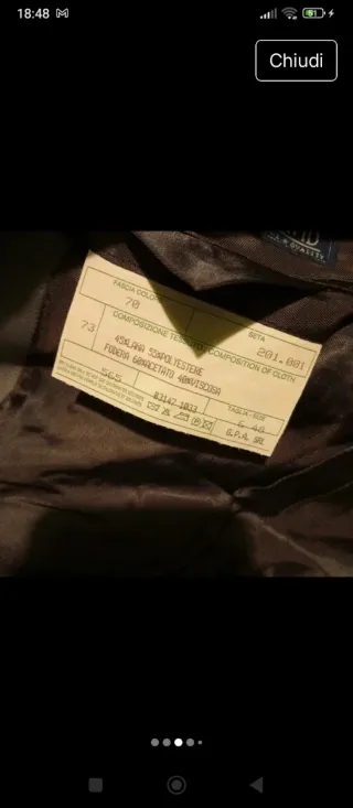 Trench lana vintage double face donna