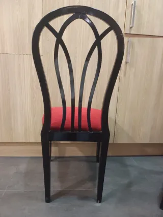 Pack 6 Sillas Comedor Tapizadas Rojas