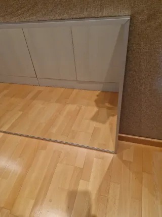 Espejo Marco Plateado