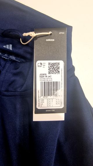 Chaqueta Adidas Azul y Blanca Hombre