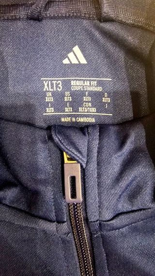 Chaqueta Adidas Azul y Blanca Hombre