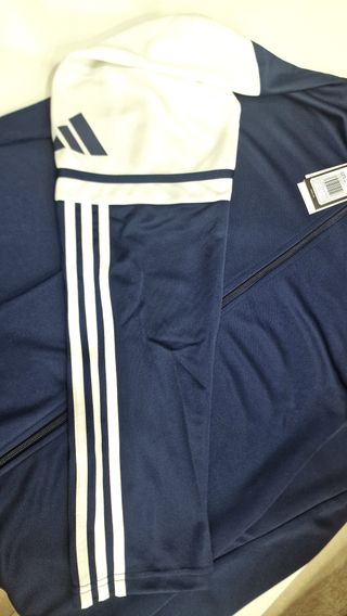 Chaqueta Adidas Azul y Blanca Hombre