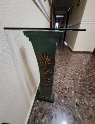 Consola de entrada cristal