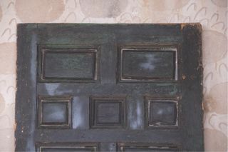 Puerta madera maciza antigua S.XIX