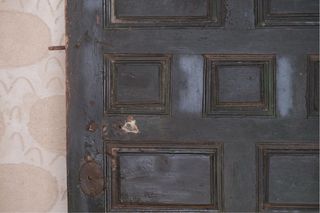 Puerta madera maciza antigua S.XIX