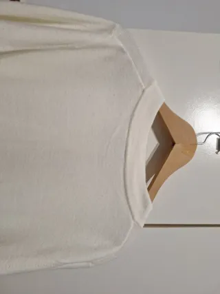 Cárdigan Blanco  crudo ,Talla XL super suave y cál