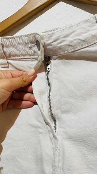Falda vaquera blanca Primark | Mini recta | Básica