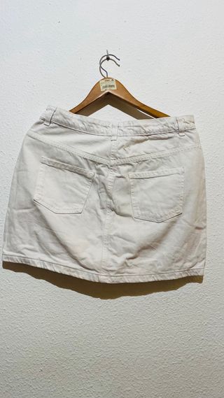 Falda vaquera blanca Primark | Mini recta | Básica