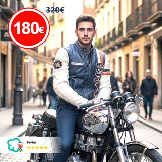 Chaqueta de Cuero Tipo Aviador