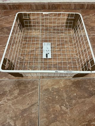 Cesta Rejilla Metálica Ikea Blanca