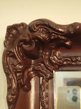 Espejo decorativo madera tallada