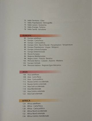 Atlante geografico moderno