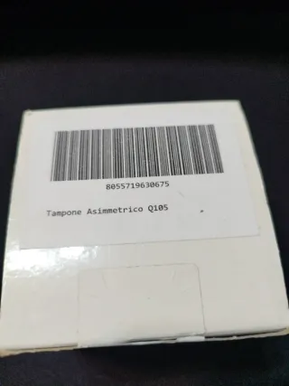 Sello o tampón Asert Q105 de base cuadrada