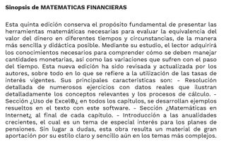 Matemáticas financieras