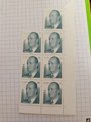 Lote Sellos España 0,10€ Rey Juan Carlos