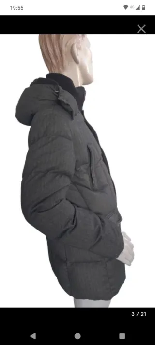 Chaqueta Armani plumífera gris