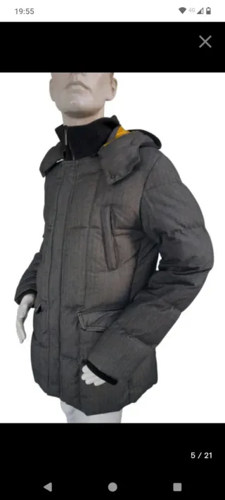 Chaqueta Armani plumífera gris