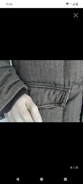 Chaqueta Armani plumífera gris