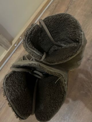 Botines cuña esparto forrados