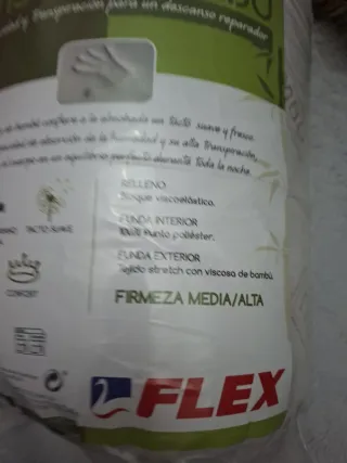 Almohada Visco Bambú Flex 40x135cm