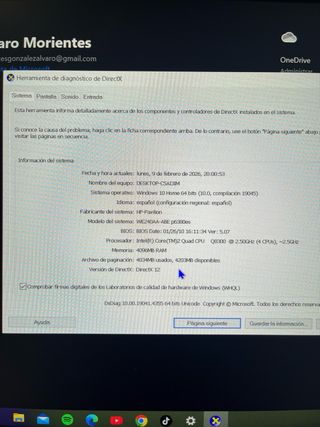 Torre Ordenador HP Pavilion Negra