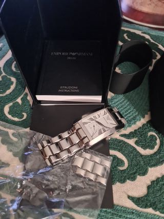Reloj Emporio Armani Caballero Plata/Blanco