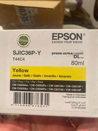 Tinta Epson SJIC36P-Y T44C4 Amarilla