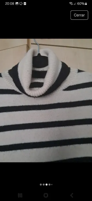 Jersey cuello alto rayas