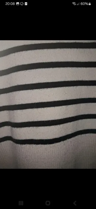 Jersey cuello alto rayas