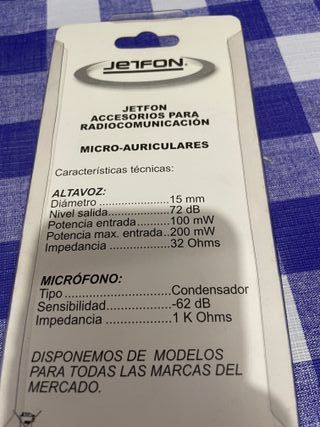 Pinganillo para Walkie Talkie