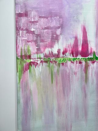 Cuadro abstracto emocional acrílico