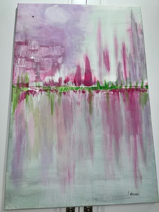 Cuadro abstracto emocional acrílico