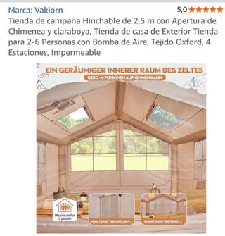 Tienda de campaña Walkion