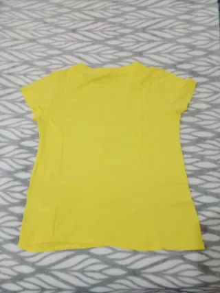 Camiseta básica H&M amarilla talla S