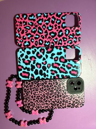 3 custodie per iPhone 12 Mini con stampa leopardata
