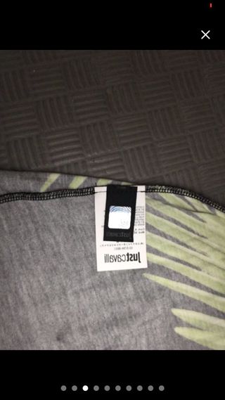 Vestido Roberto Cavalli verde y negro