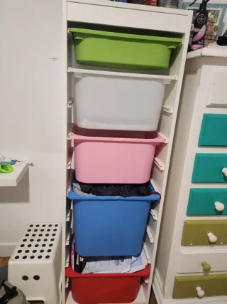 Estantería Cubetas Plástico Ikea